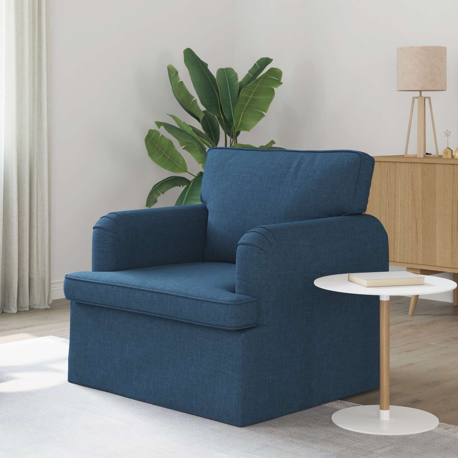 Divano Blu 84 x 80 x 85 cm Tessuto | homemem39