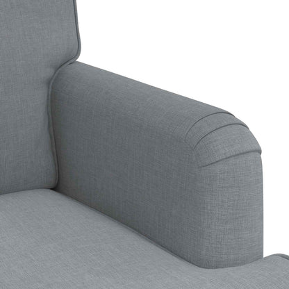 Divano Grigio chiaro 144 x 80 x 85 cm Tessuto