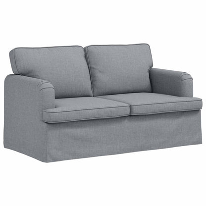 Divano Grigio chiaro 144 x 80 x 85 cm Tessuto