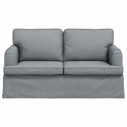 Divano Grigio chiaro 144 x 80 x 85 cm Tessuto