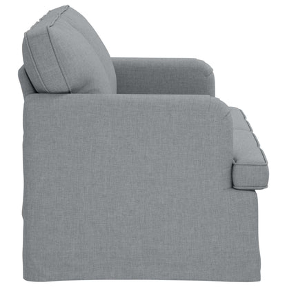 Divano Grigio chiaro 144 x 80 x 85 cm Tessuto