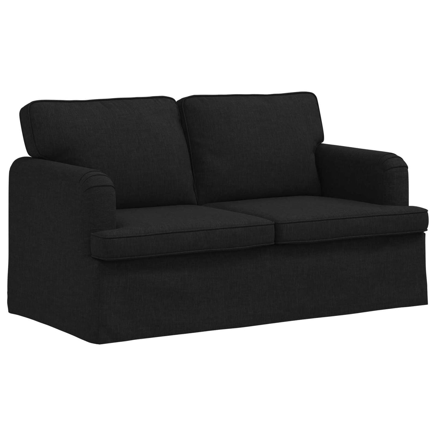 Divano Nero 144 x 80 x 85 cm Tessuto | homemem39