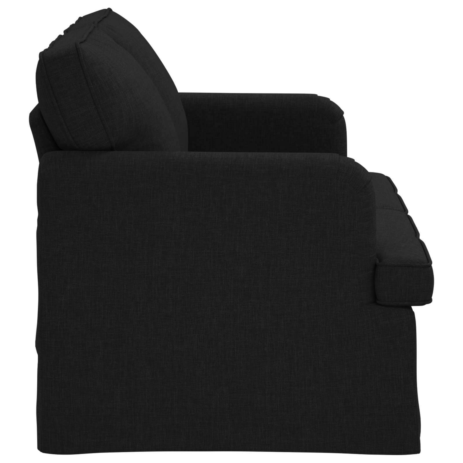 Divano Nero 144 x 80 x 85 cm Tessuto | homemem39