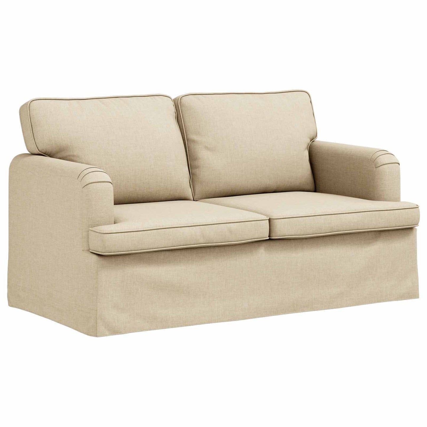 Divano Crema 144 x 80 x 85 cm Tessuto | homemem39