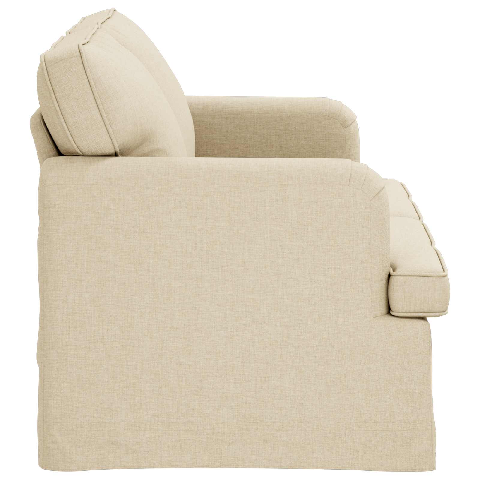 Divano Crema 144 x 80 x 85 cm Tessuto | homemem39
