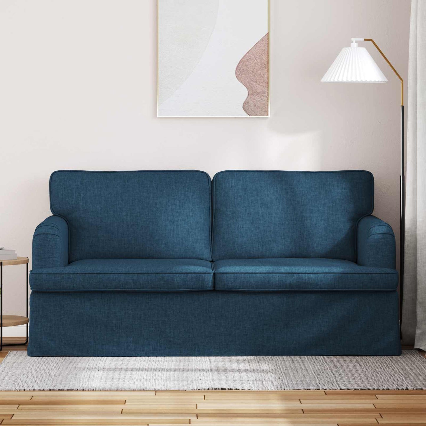 Divano Blu 162 x 80 x 85 cm Tessuto