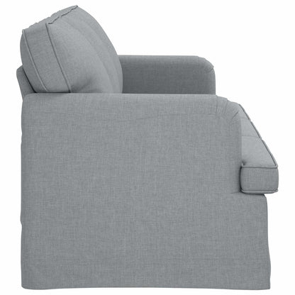 Divano Grigio chiaro 201 x 80 x 85 cm Tessuto