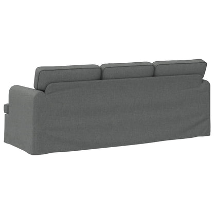 Divano Grigio scuro 201 x 80 x 85 cm Tessuto | homemem39