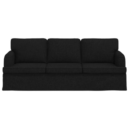 Divano Nero 201 x 80 x 85 cm Tessuto