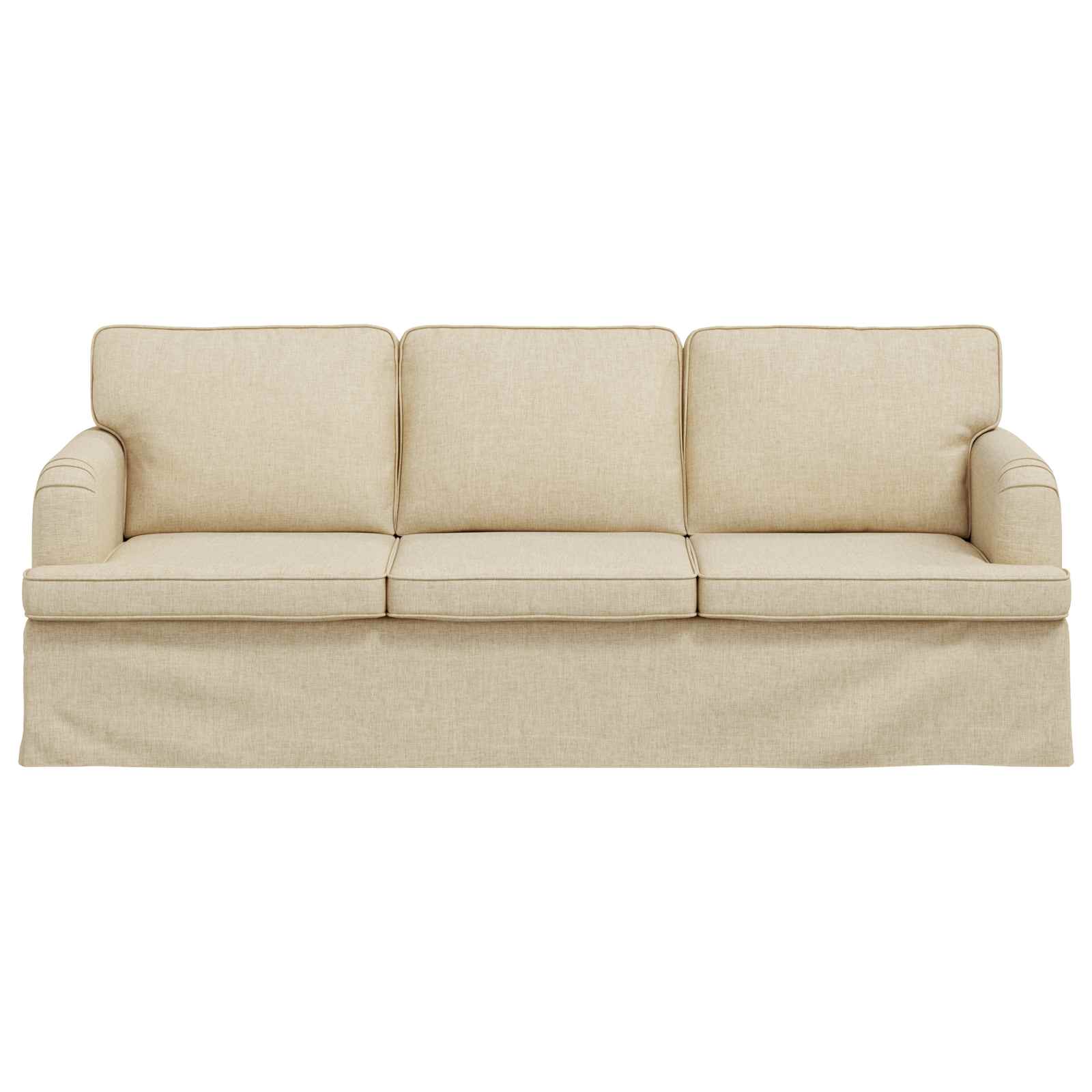 Divano Crema 201 x 80 x 85 cm Tessuto | homemem39