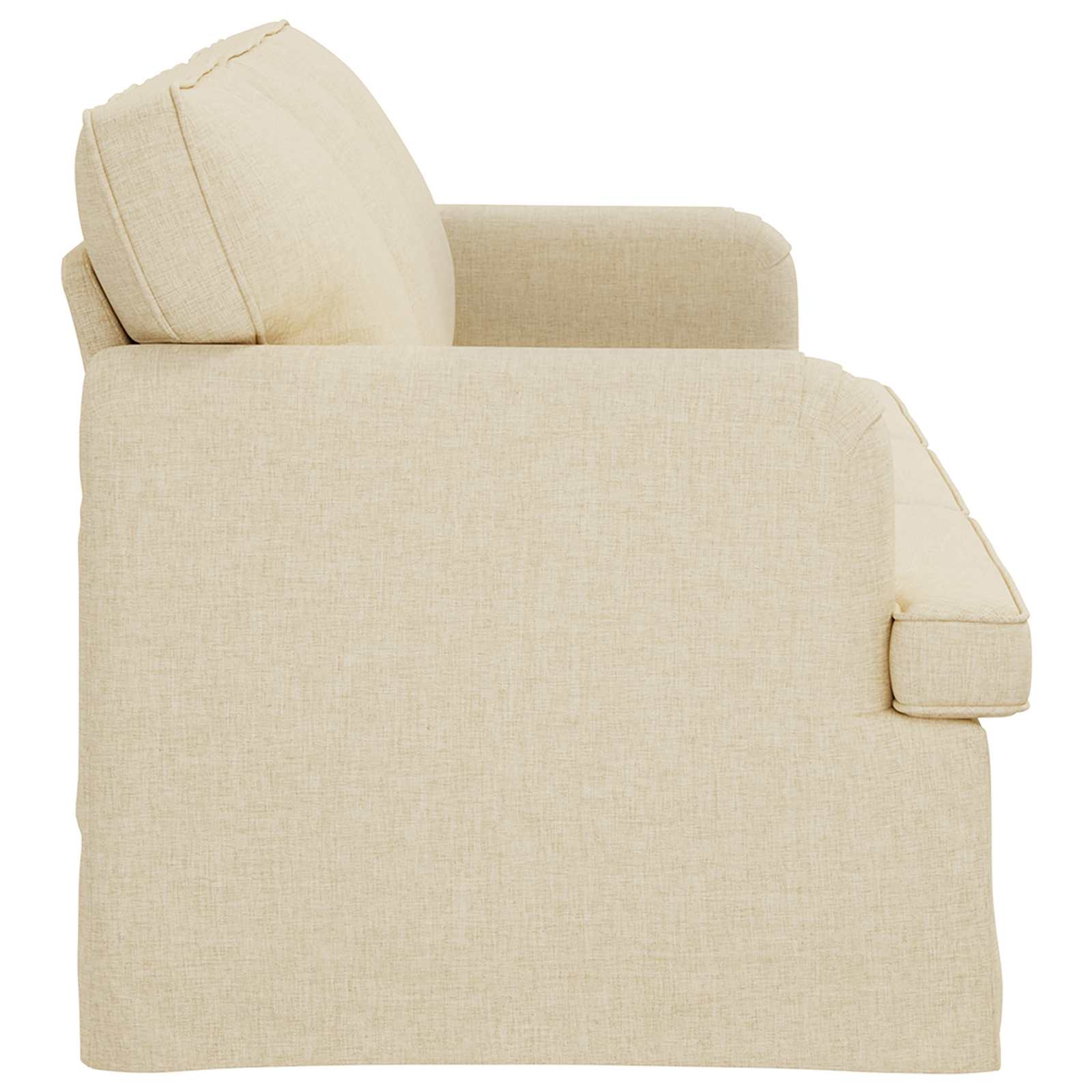 Divano Crema 201 x 80 x 85 cm Tessuto | homemem39