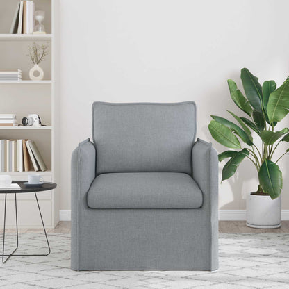 Divano Grigio chiaro 75 x 82 x 85 cm Tessuto