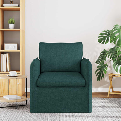 Divano Verde Scuro 75 x 82 x 85 cm Tessuto