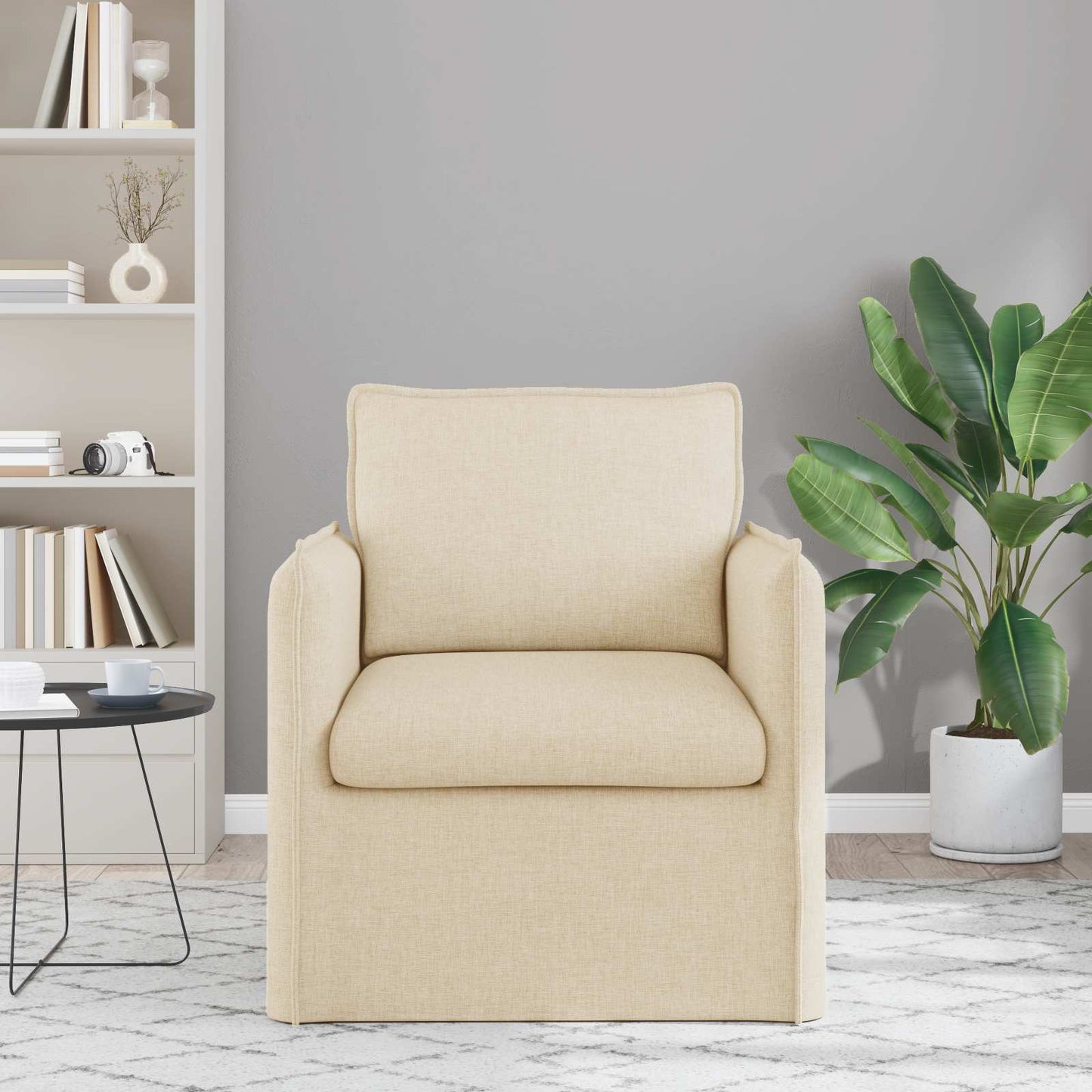 Divano Crema 75 x 82 x 85 cm Tessuto | homemem39