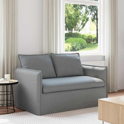 Divano Grigio chiaro 136 x 82 x 85 cm Tessuto