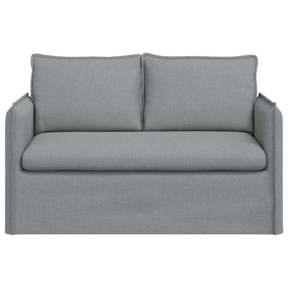 Divano Grigio chiaro 136 x 82 x 85 cm Tessuto