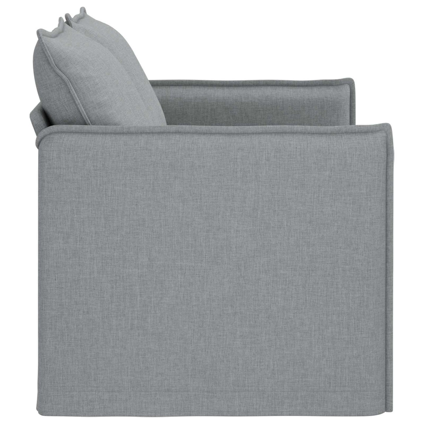 Divano Grigio chiaro 136 x 82 x 85 cm Tessuto