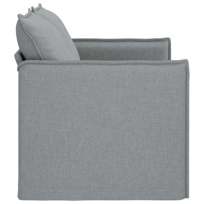 Divano Grigio chiaro 136 x 82 x 85 cm Tessuto