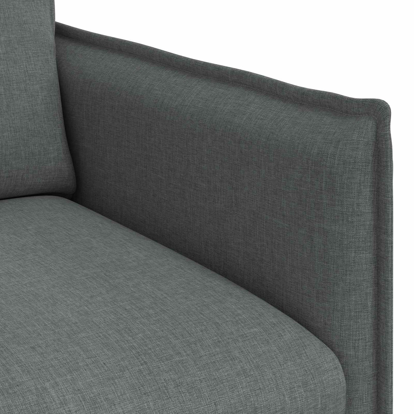 Divano Grigio scuro 136 x 82 x 85 cm Tessuto