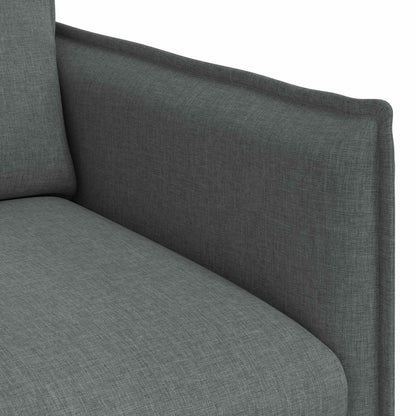 Divano Grigio scuro 136 x 82 x 85 cm Tessuto