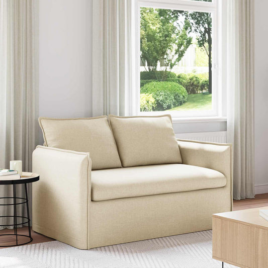 Divano Crema 136 x 82 x 85 cm Tessuto | homemem39