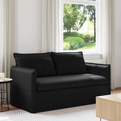 Divano Nero 156 x 82 x 85 cm Tessuto