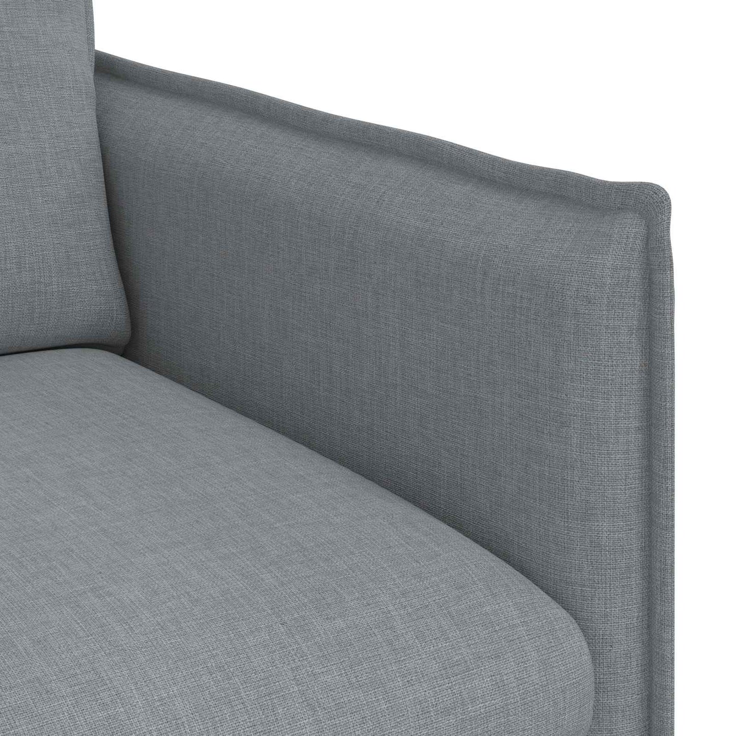 Divano Grigio chiaro 196 x 82 x 85 cm Tessuto
