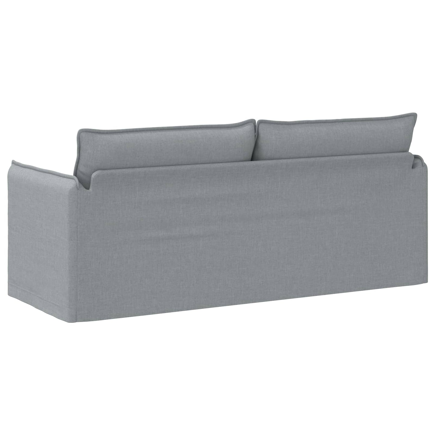 Divano Grigio chiaro 196 x 82 x 85 cm Tessuto
