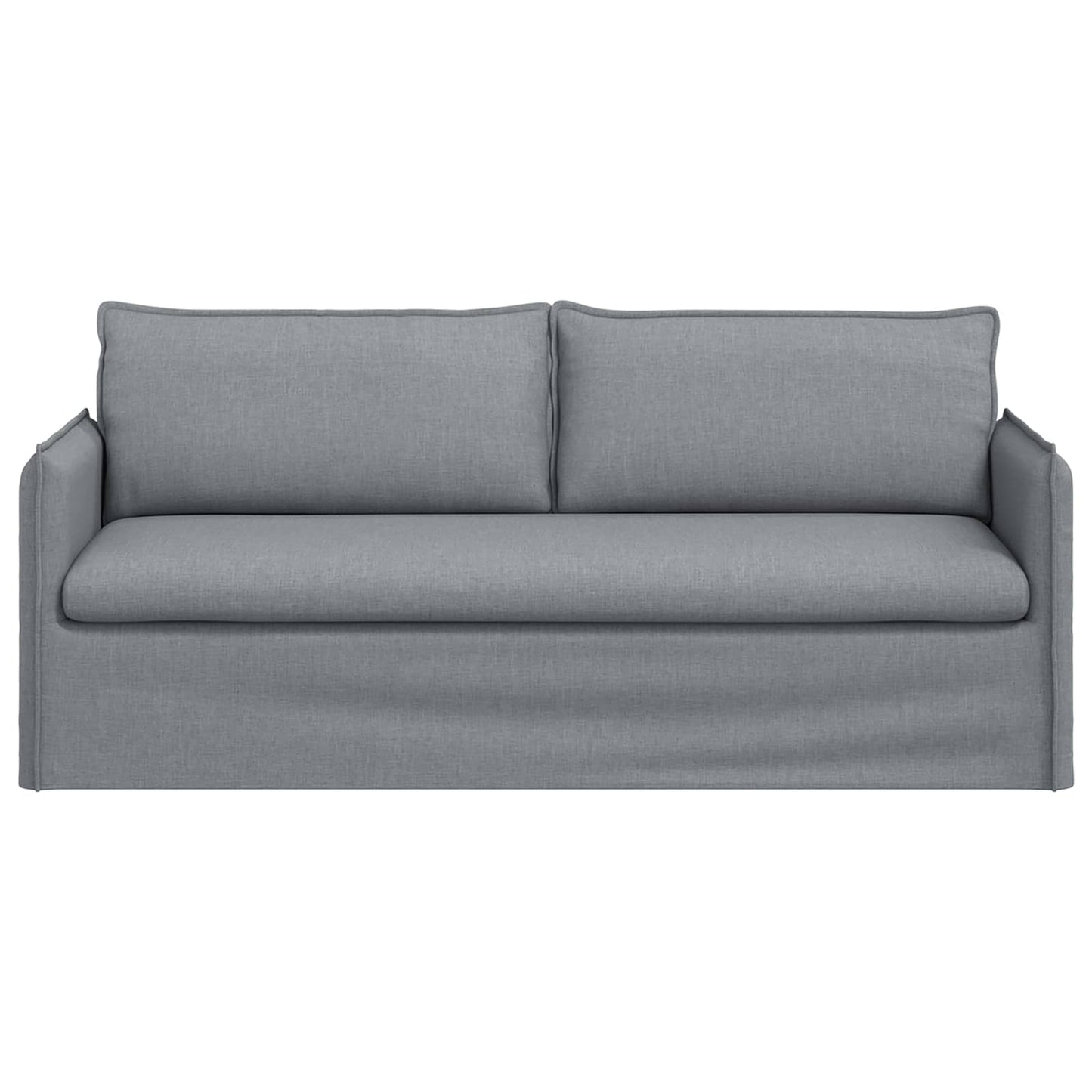 Divano Grigio chiaro 196 x 82 x 85 cm Tessuto