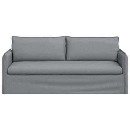 Divano Grigio chiaro 196 x 82 x 85 cm Tessuto