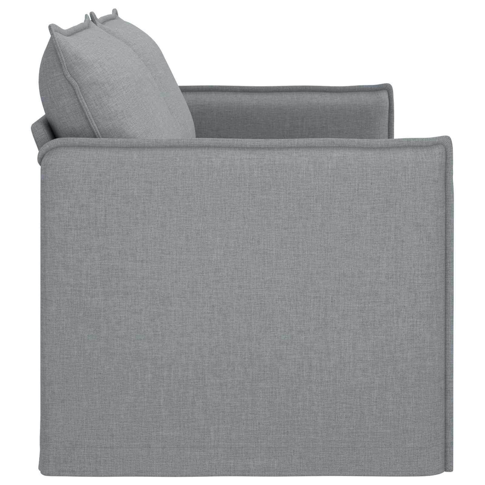 Divano Grigio chiaro 196 x 82 x 85 cm Tessuto | homemem39