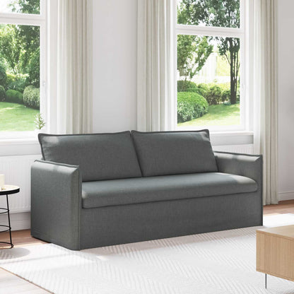 Divano Grigio scuro 196 x 82 x 85 cm Tessuto | homemem39