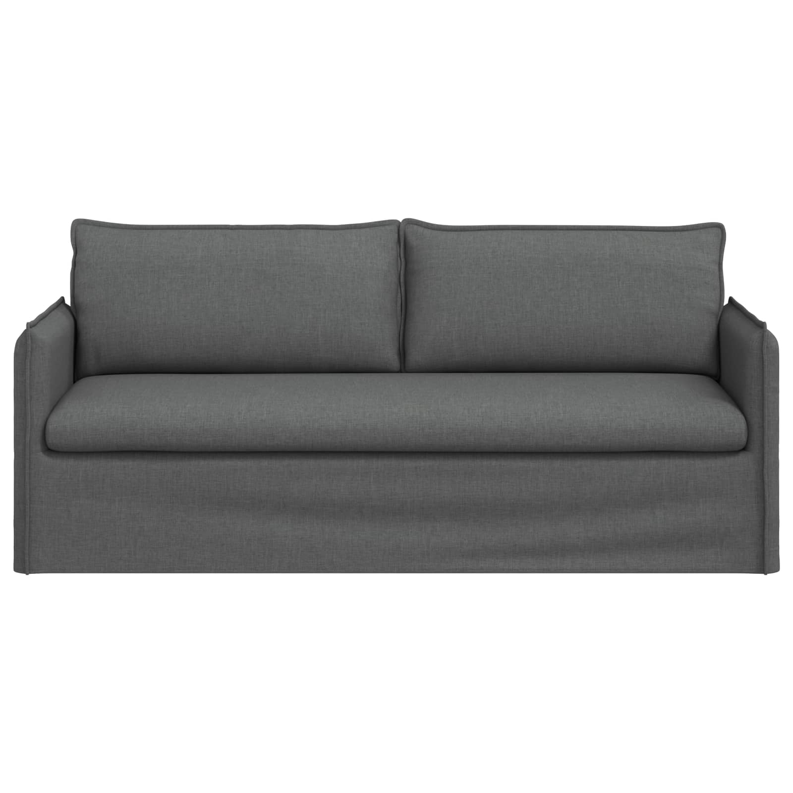 Divano Grigio scuro 196 x 82 x 85 cm Tessuto | homemem39
