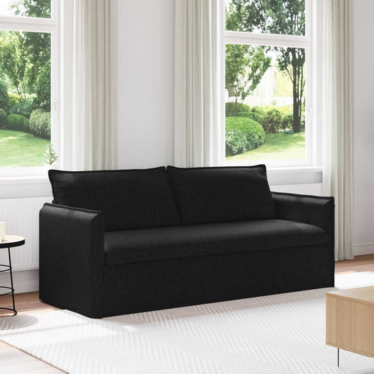 Divano Nero 196 x 82 x 85 cm Tessuto