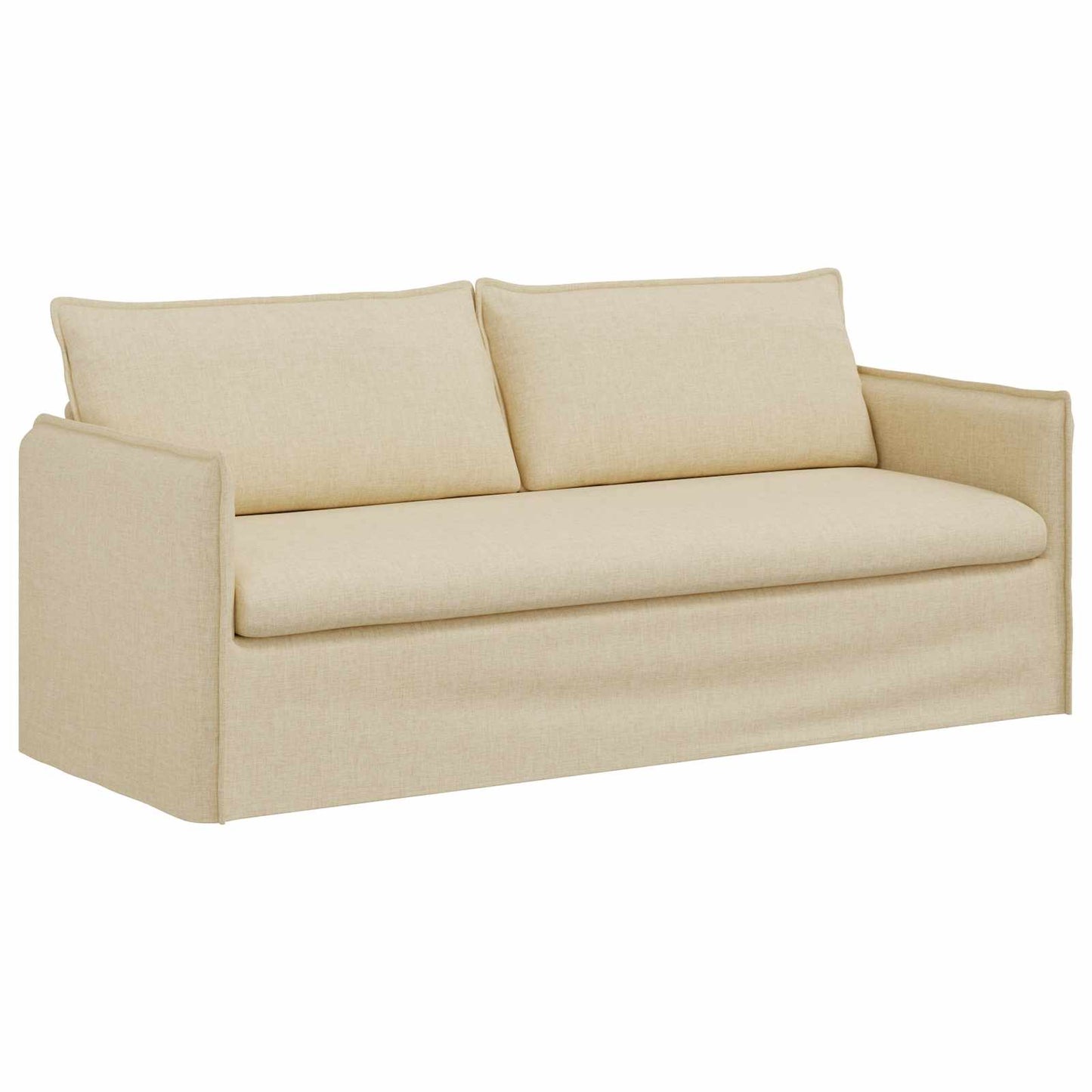 Divano Crema 196 x 82 x 85 cm Tessuto | homemem39