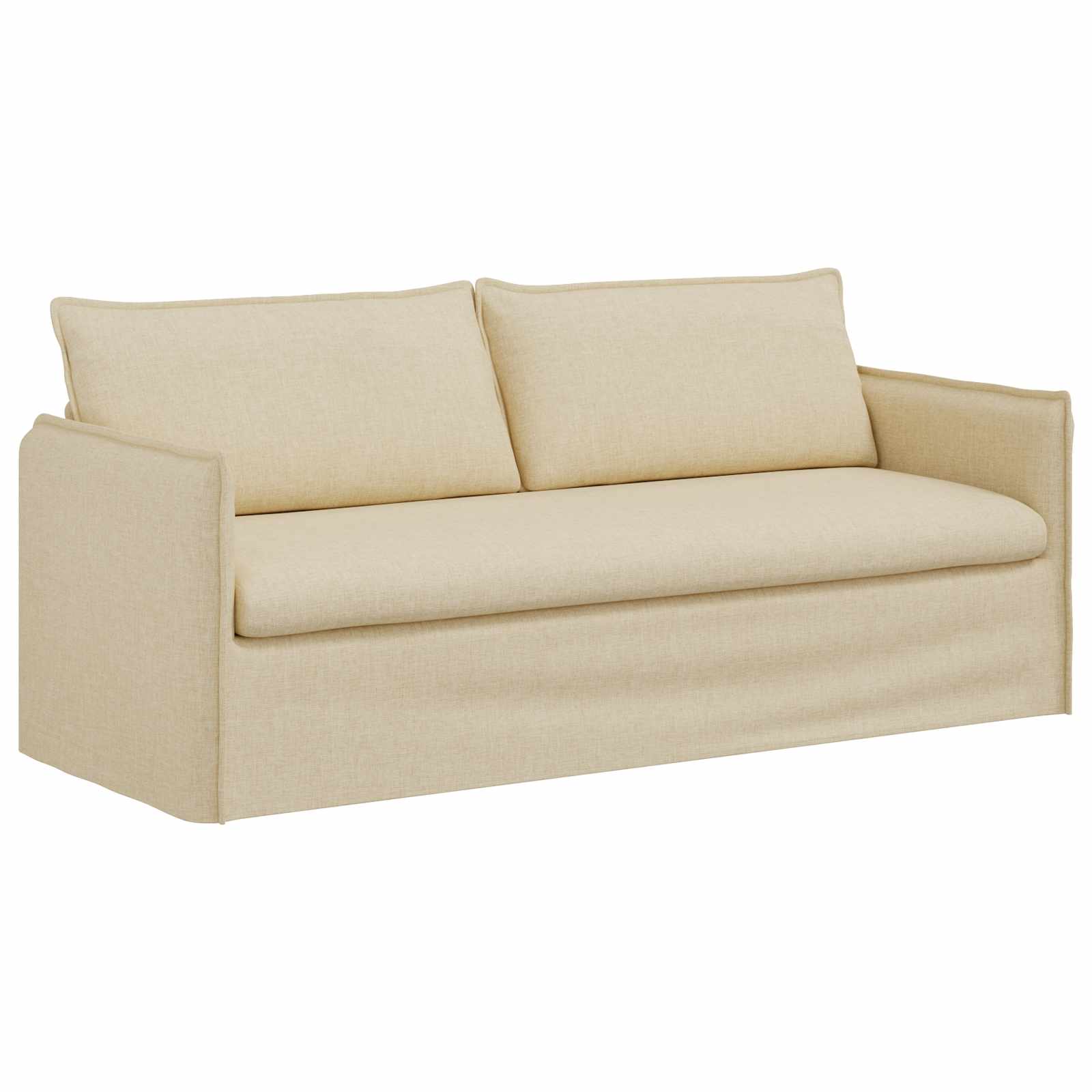 Divano Crema 196 x 82 x 85 cm Tessuto | homemem39