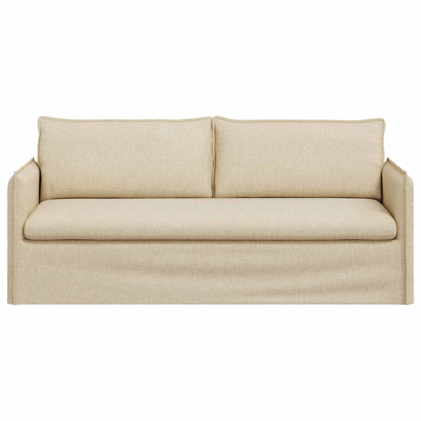 Divano Crema 196 x 82 x 85 cm Tessuto | homemem39