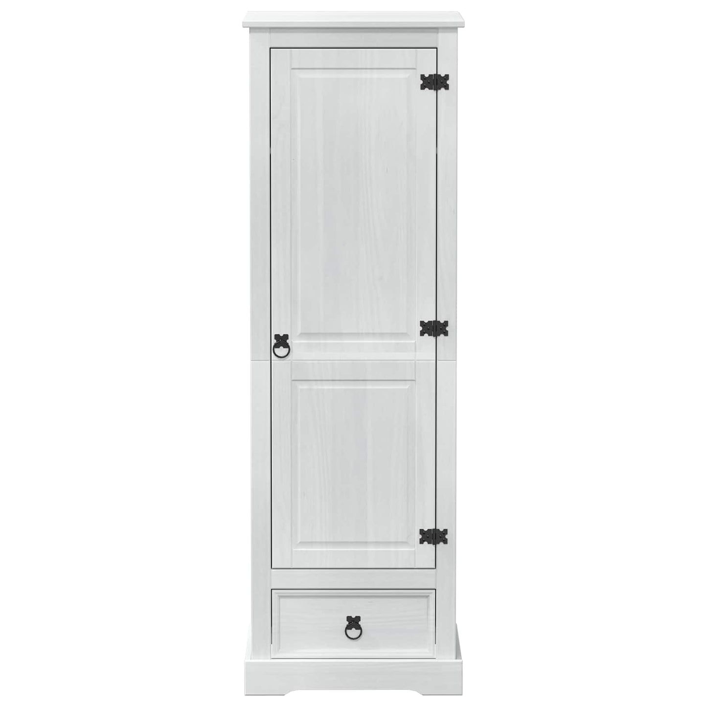 Armadi con cassetto Bianco 55 x 50 x 170 cm Pino massello | homemem39