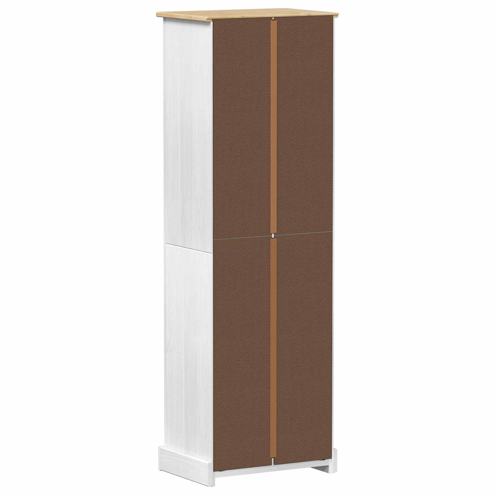 Armadi con cassetto Bianco 55 x 38 x 170 cm Pino massello | homemem39