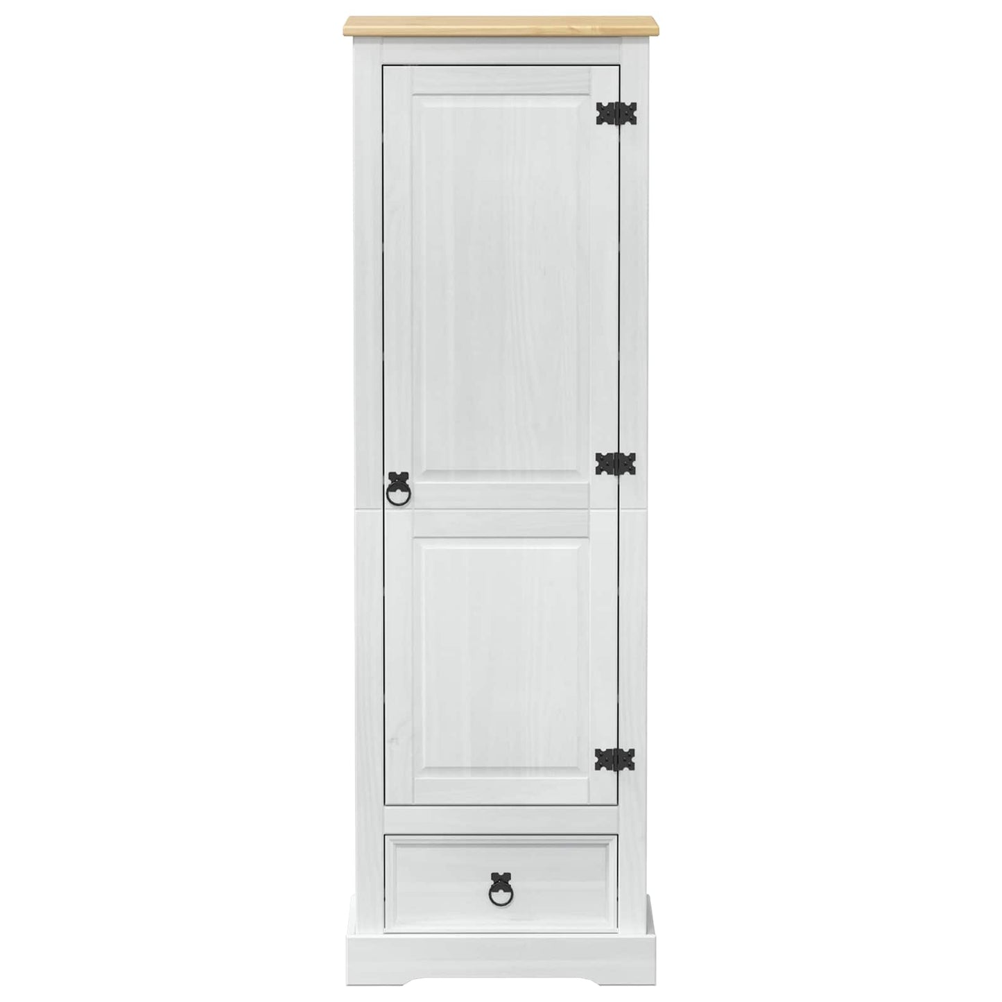 Armadi con cassetto Bianco 55 x 38 x 170 cm Pino massello | homemem39