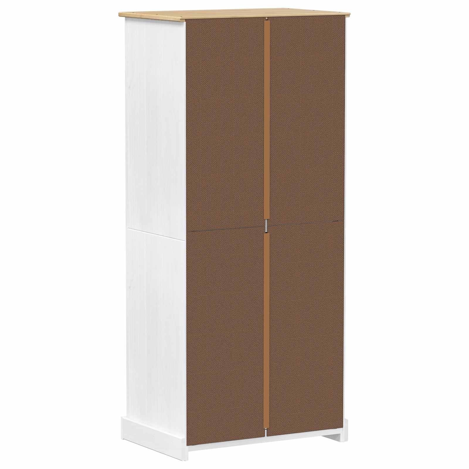 Armadi con cassetto Bianco 76 x 50 x 170 cm Pino massello | homemem39