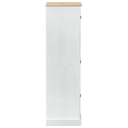 Armadi con cassetto Bianco 76 x 50 x 170 cm Pino massello | homemem39