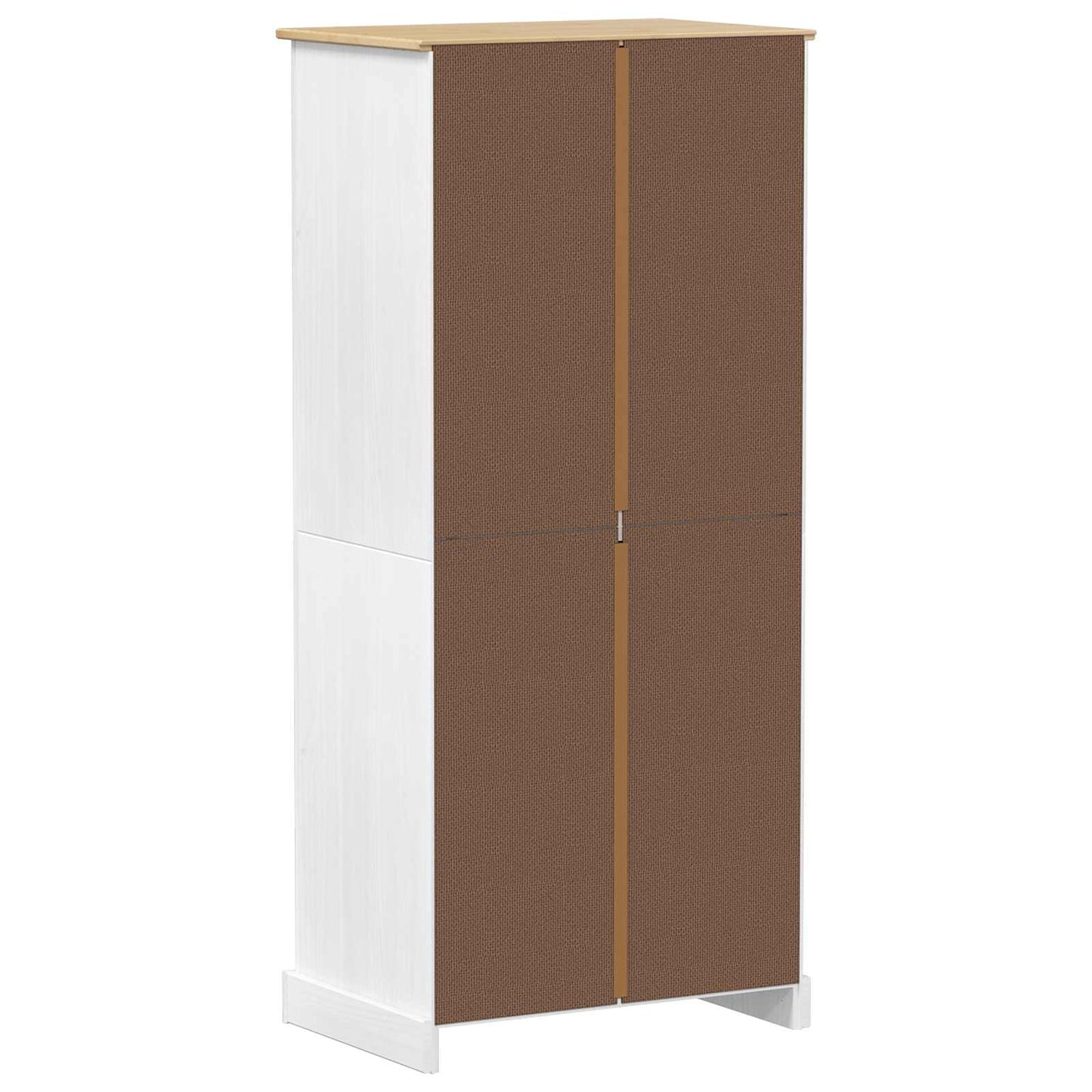 Armadi con lo scaffale Bianco 76 x 50 x 170 cm Pino massello | homemem39