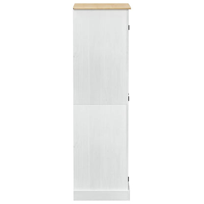 Armadi con lo scaffale Bianco 76 x 50 x 170 cm Pino massello
