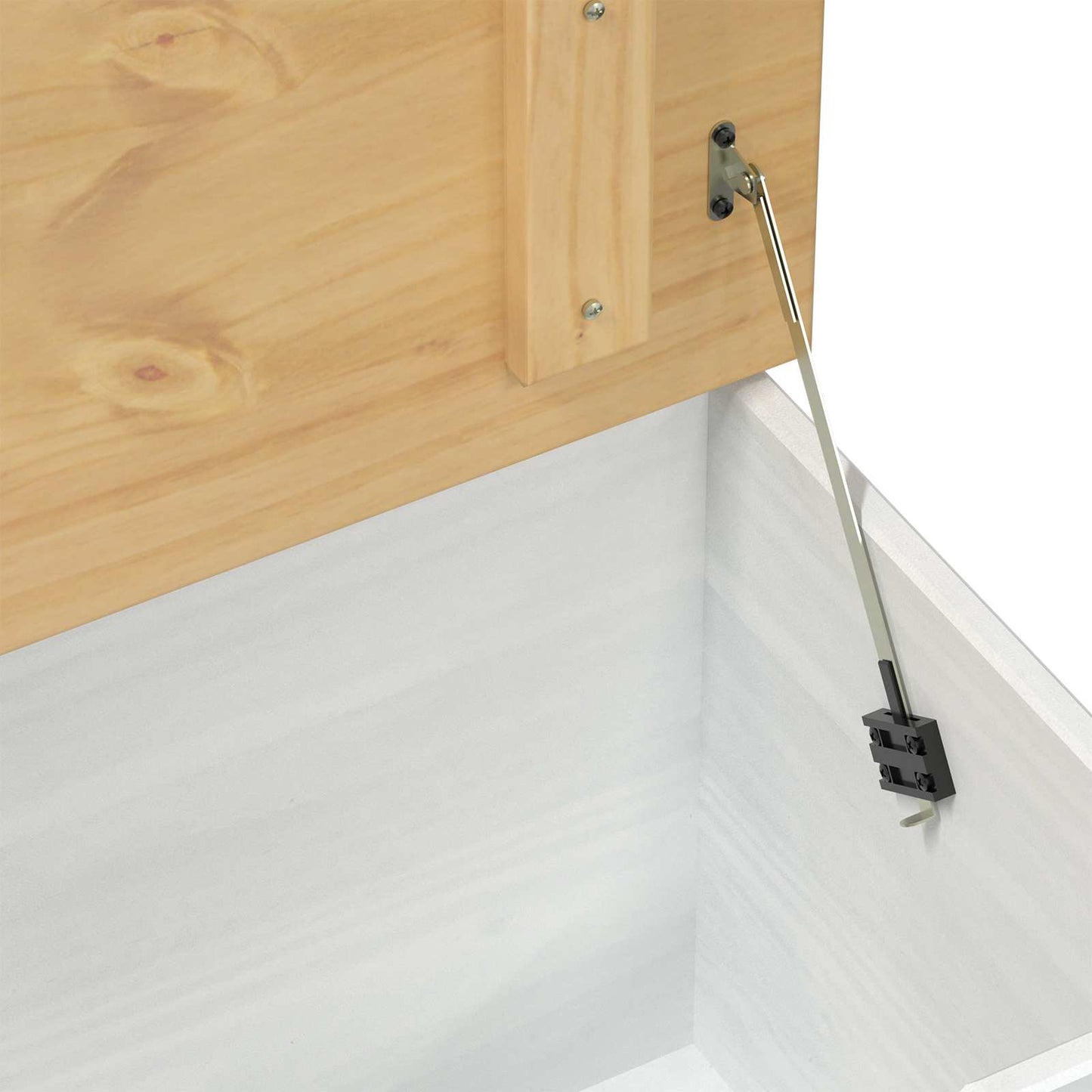 storage box con cassetto Bianco 90 x 78 x 45 cm Pino massello | homemem39