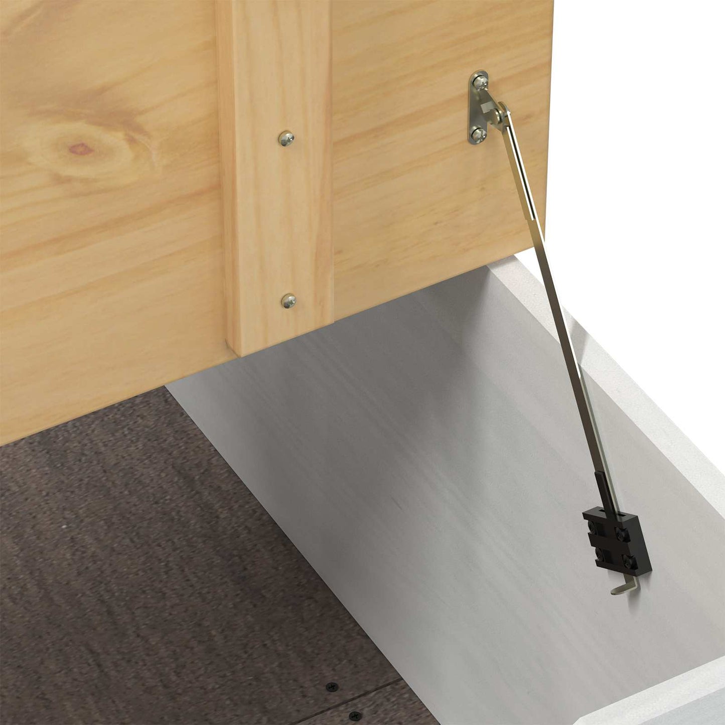 storage box Bianco 78 x 78 x 45 cm Pino massello