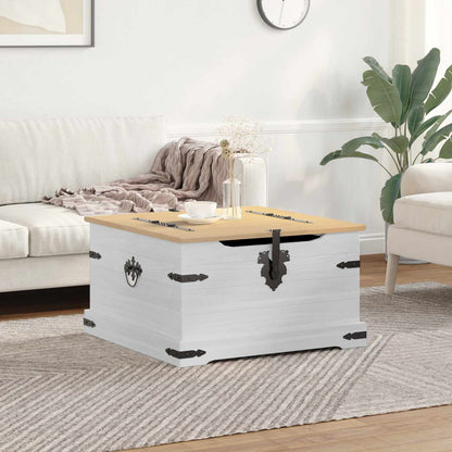storage box Bianco 78 x 78 x 45 cm Pino massello