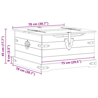 storage box Bianco 78 x 78 x 45 cm Pino massello | homemem39