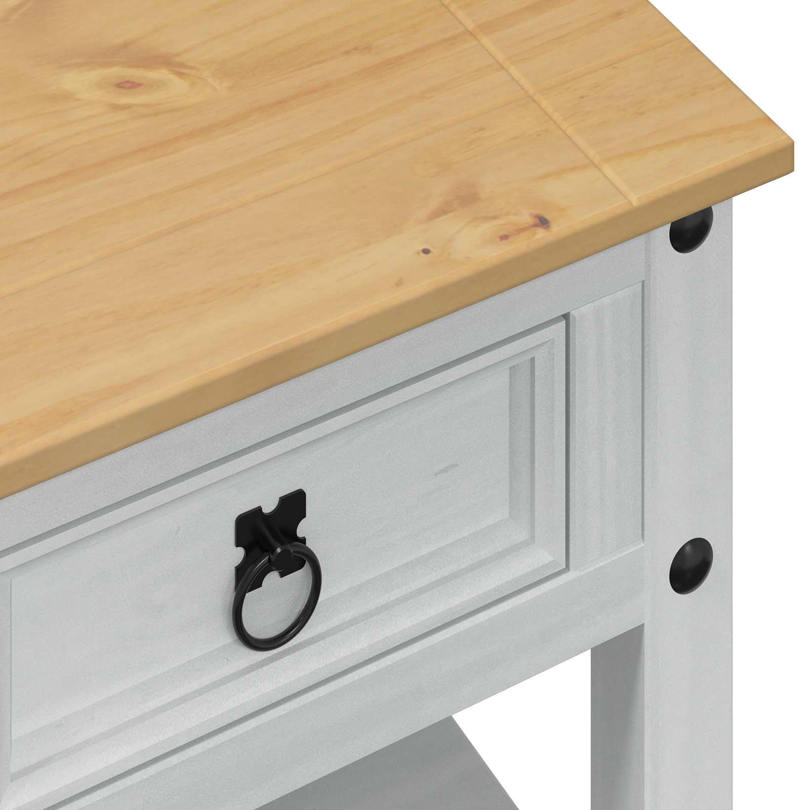 Tavolino da salotto Bianco 85 x 50 x 45 cm Pino massello | homemem39