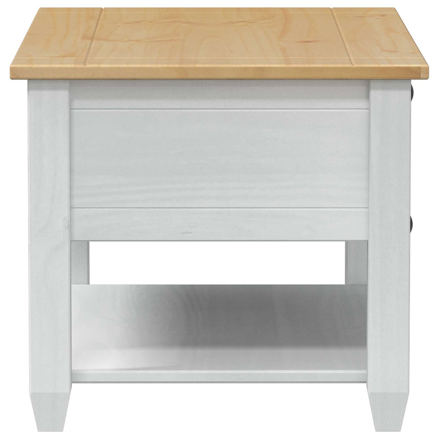 Tavolino da salotto Bianco 85 x 50 x 45 cm Pino massello | homemem39